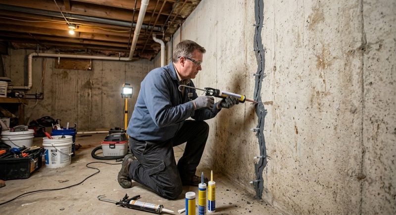 Basement Crack Repair in Polk County, FL